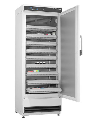 Medikamentenkühlschrank MED-340 von Kirsch mit offener Standardtüre