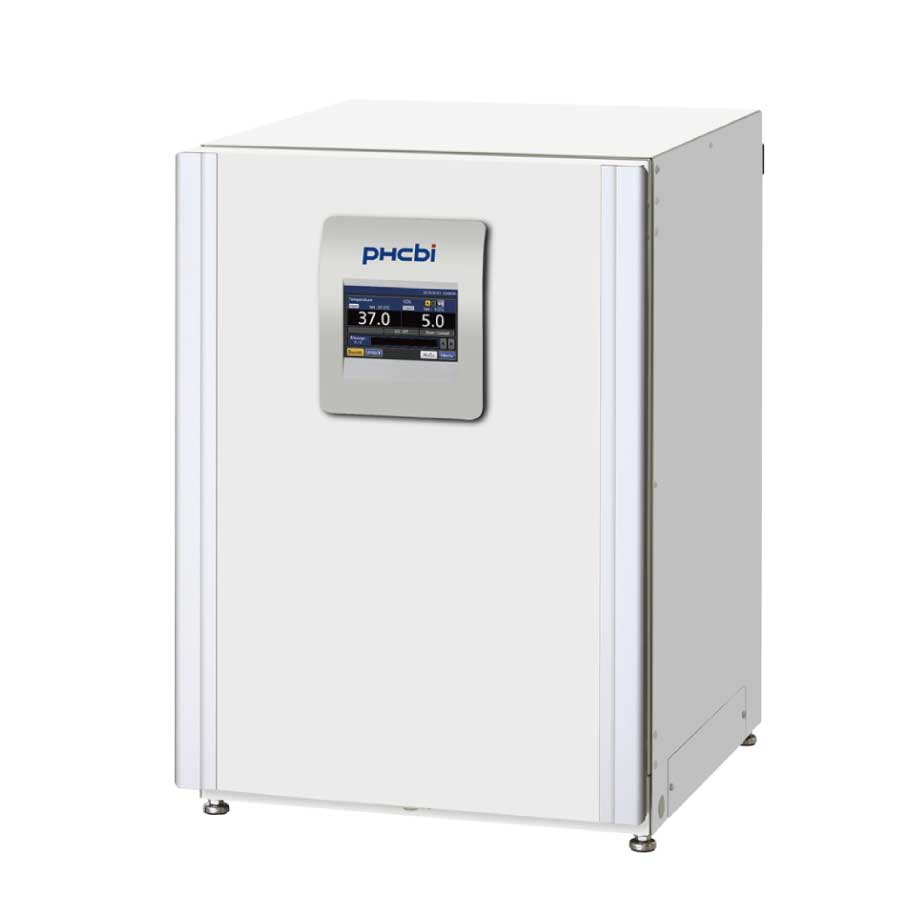CO2 Inkubator MCO-170AICD-PE-IncuSafe von PHC, PHCbi mit geschlossener Türe und Ansicht von der Seite
