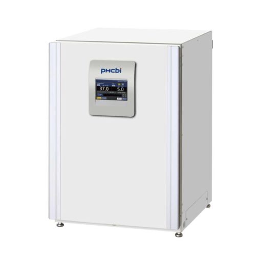 CO2 Inkubator MCO-170AICUVH-PE-IncuSafe von PHC, PHCbi mit geschlossener Türe und Ansicht von der Seite