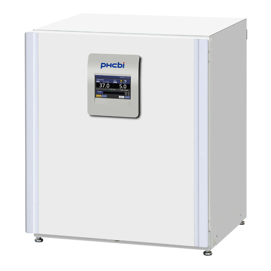 CO2 Inkubator MCO-230AICUVH-PE-IncuSafe von PHC, PHCbi mit geschlossener Türe und Ansicht von der Seite