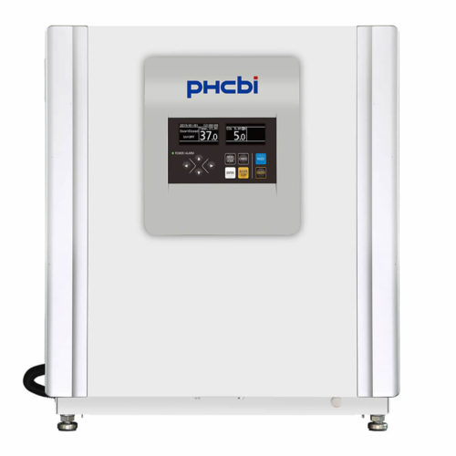 CO2 Inkubator MCO-50AIC-PE-IncuSafe von PHC, PHCbi mit geschlossener Türe und Ansicht von vorne
