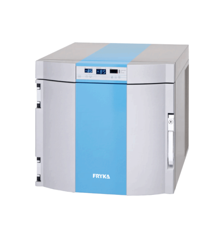 Labor/Industrie Ultratiefkühlbox B 35-85 von FRYKA mit geschlossener Standardtür und Ansicht von der Seite