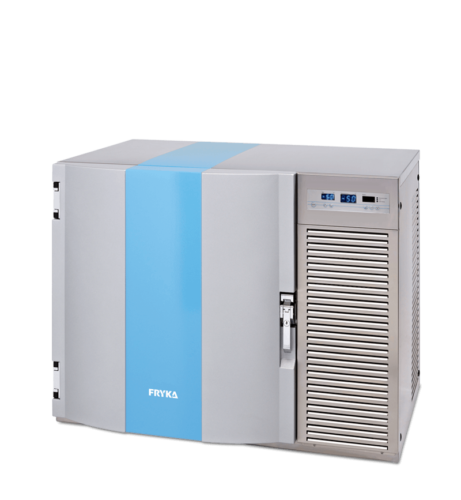 Labor / Industrie Unterbautiefkühlschrank TUS 50-100 von FRYKA mit geschlossener Standardtüre und Ansicht von der Seite